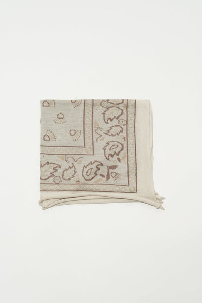 Cashmere Bandana Paper White - Bodega Nantucket