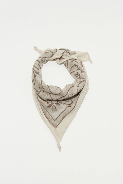 Cashmere Bandana Paper White - Bodega Nantucket