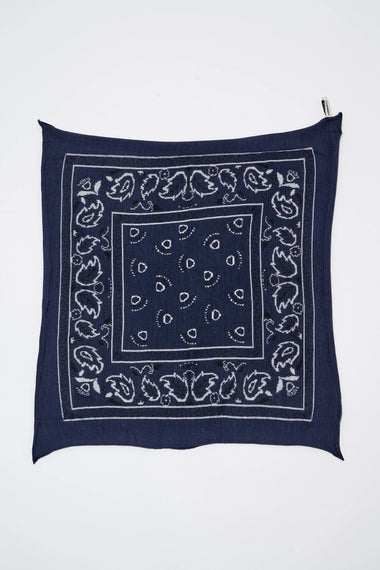 Cashmere Bandana Navy - Bodega Nantucket