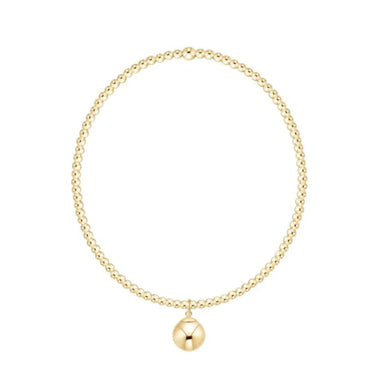 Classic Gold 2mm Bracelet Classic Gold 8mm Charm - Bodega Nantucket