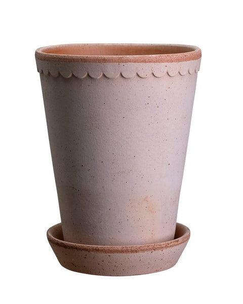 Helena Pot and Saucer, Rosa - Bodega Nantucket