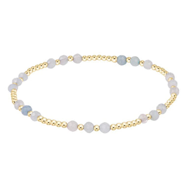 Joy Gem 3mm Bracelet Aquamarine - Bodega Nantucket