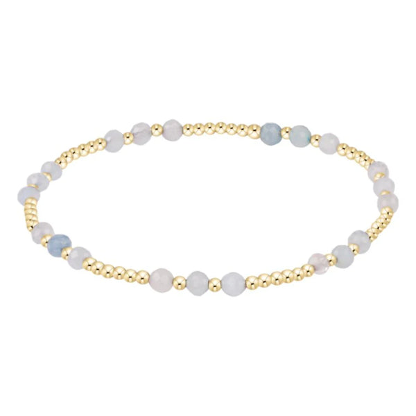 Joy Gem 3mm Bracelet Aquamarine - Bodega Nantucket