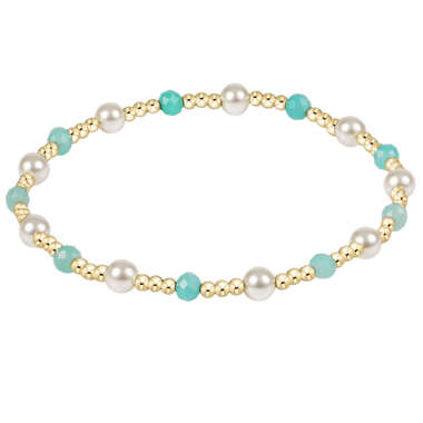 Pearl Sincerity 4mm Gem Bracelet Amazonite - Bodega Nantucket