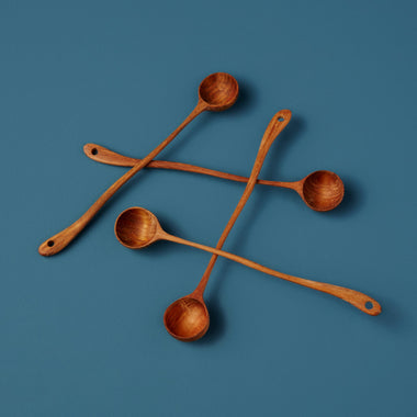 Teak Long Curved Spoons - Bodega Nantucket