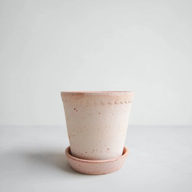 Helena Pot and Saucer, Rosa - Bodega Nantucket