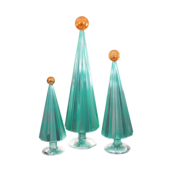 Pleated Trees - Mint&Orange - Bodega Nantucket
