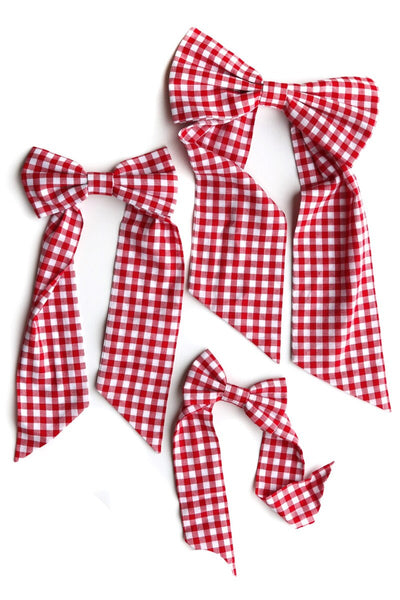 Bow Tie Red Gingham Set/3