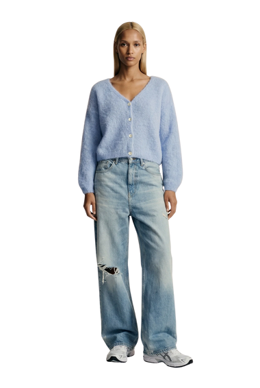 Cornelia Cropped Cardigan Light Blue - Bodega Nantucket