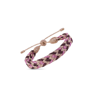 Double U Bracelet Rose Gold Grape Pink - Bodega Nantucket