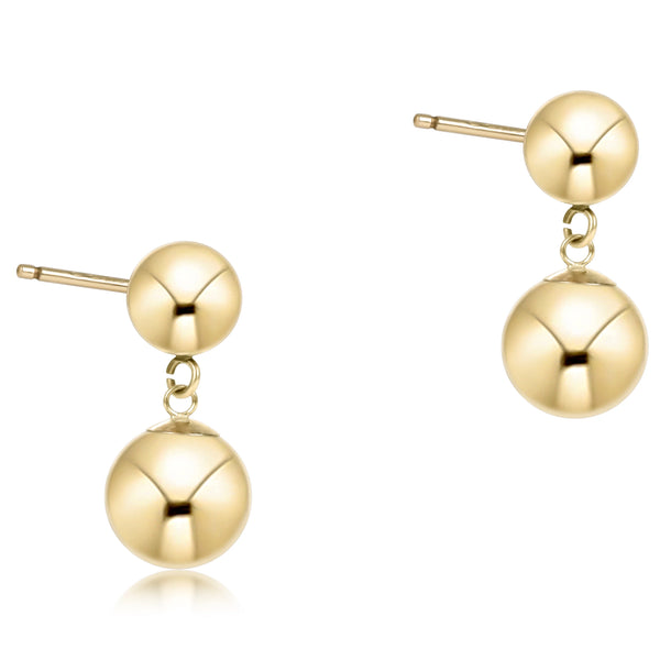 Classic 10mm Ball Drop Stud Gold - Bodega Nantucket