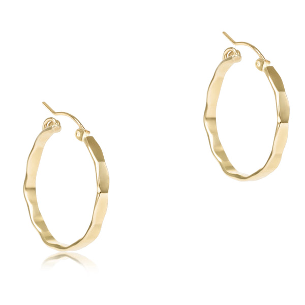 Scalloped Gold Hoop - Bodega Nantucket