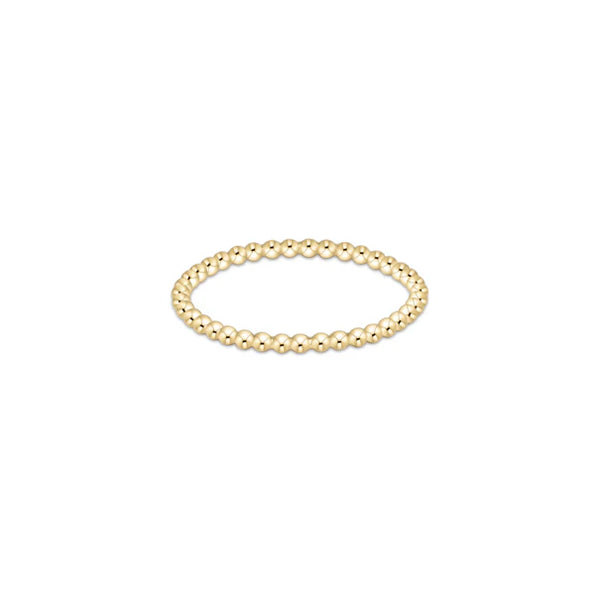 Classic Gold 1.5mm Bead Ring - Bodega Nantucket