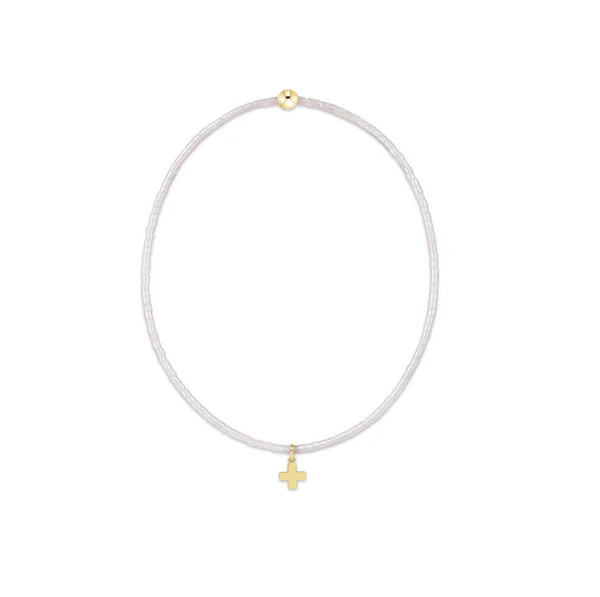 Hope Classic Signature Cross Small Silky White - Bodega Nantucket