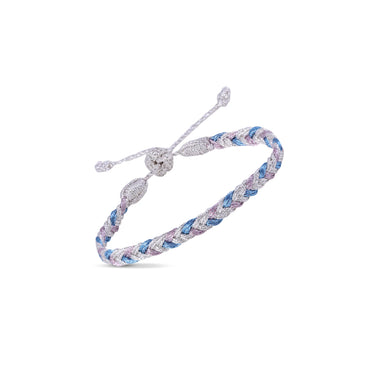 Eya N2 Bracelet Silver Blue Pink - Bodega Nantucket