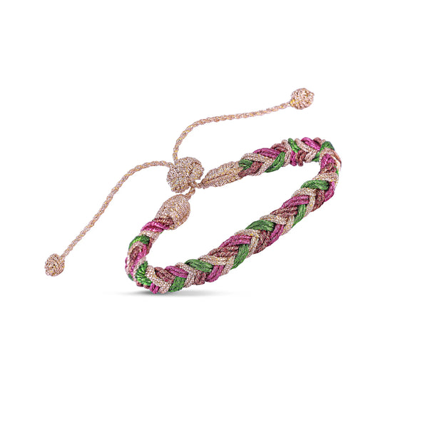 Eya N2 Bracelet Rose Gold Lime Raspberry - Bodega Nantucket