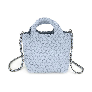 Braided Sky Blue Clutch