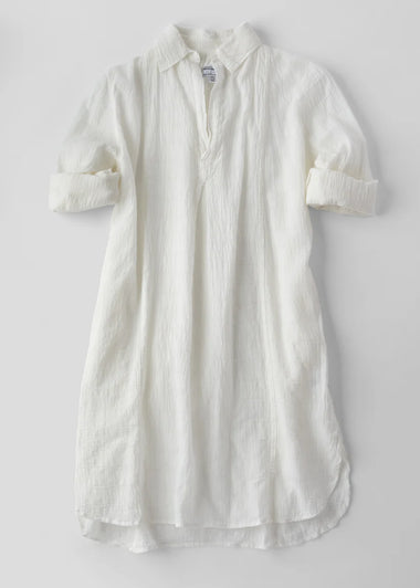 Holly Dress White Gauze - Bodega Nantucket