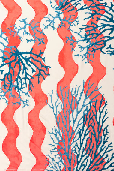 Jasmine Dress Coral Wave Peach - Bodega Nantucket