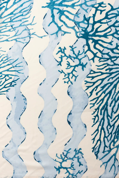 Jasmine Dress Coral Wave Sky - Bodega Nantucket