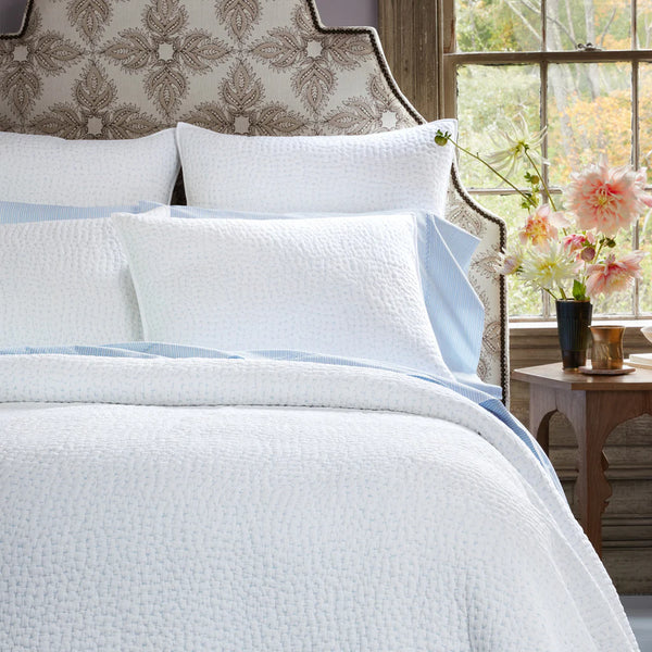 Organic Hand Stitched Mist Quilt - Bodega Nantucket