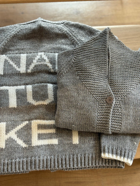 Grey Chunky Nantucket Cardigan - Bodega Nantucket