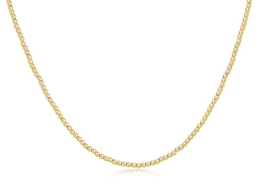 15in 2mm Gold Bead Choker - Bodega Nantucket