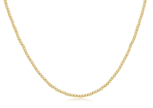 15in 2mm Gold Bead Choker - Bodega Nantucket