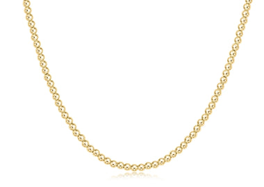 15in 3mm Gold Bead Choker - Bodega Nantucket