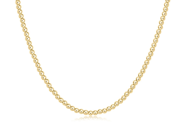 15in 3mm Gold Bead Choker - Bodega Nantucket