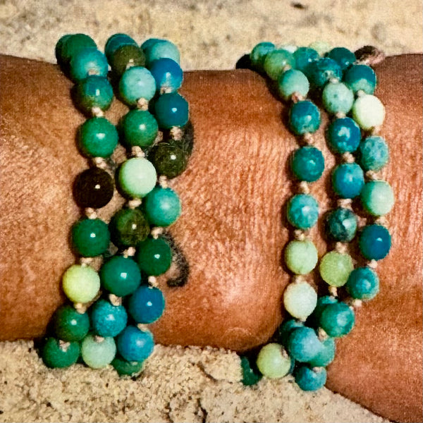 Green Opal Wrap Bracelet - Bodega Nantucket