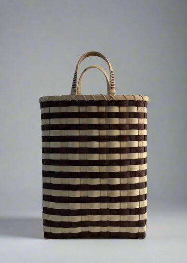 Retro Striped Towel Tote
