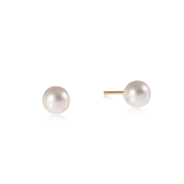 Classic 6mm Ball Stud Pearl - Bodega Nantucket