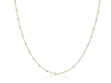 15in Choker Simplicity Chain Gold 2mm Pearl - Bodega Nantucket