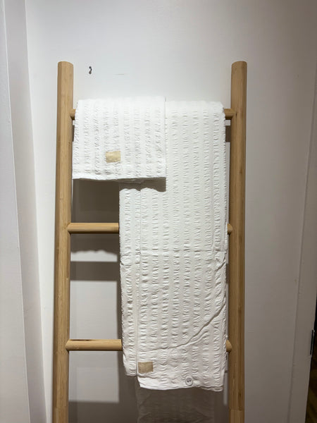 Juna Duvet Cover Set White/White - Bodega Nantucket