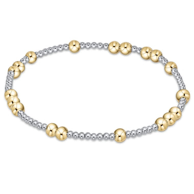 Hope Unwritten 4mm Bead Bracelet Mixed Metal - Bodega Nantucket