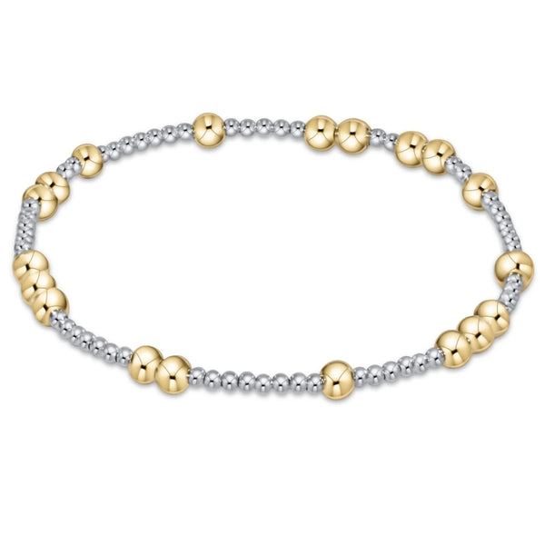 Hope Unwritten 4mm Bead Bracelet Mixed Metal - Bodega Nantucket