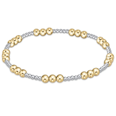 Classic Joy 4mm Bead Bracelet Mixed Metal - Bodega Nantucket