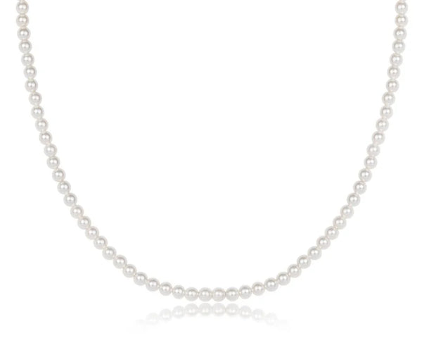 15in Choker Classic Pearl 3mm Bead - Bodega Nantucket