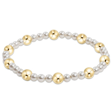 Pearl Sincerity 4mm Bead 6mm Gold Bracelet - Bodega Nantucket