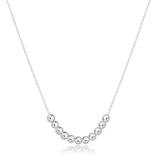 16in Necklace Sterling Classic Beaded Bliss