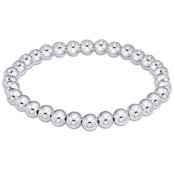 Classic Sterling 6mm Bead Bracelet - Bodega Nantucket