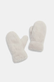 Sherpa Trim Cross Mittens