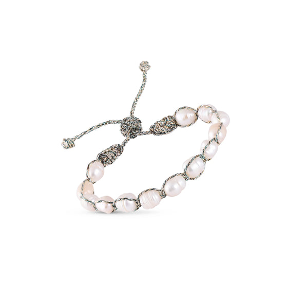 Maxi Anar Bracelet Gold & Silver Shiny Eucalyptus - Bodega Nantucket