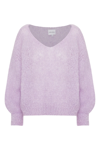 Milana LS Mohair Knit Light Purple - Bodega Nantucket
