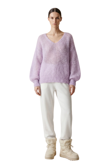 Milana LS Mohair Knit Light Purple - Bodega Nantucket