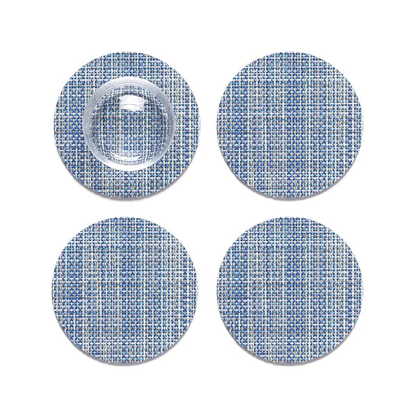 Coaster Mini Basketweave Chambray - Bodega Nantucket