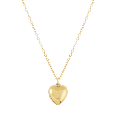 16" Necklace Gold Love Plush Gold Charm - Bodega Nantucket