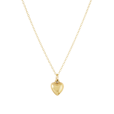 16" Necklace Gold Love Plush Small Gold Charm - Bodega Nantucket