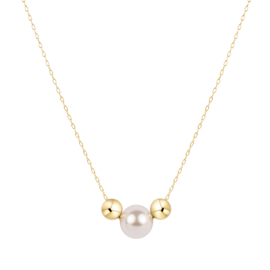 16" Necklace Gold Purpose Pearl - Bodega Nantucket